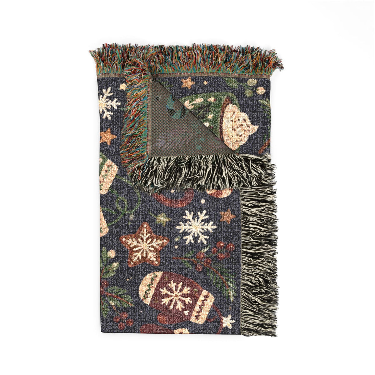 Woven Holiday Themed Decorative Throw Blanket Printify