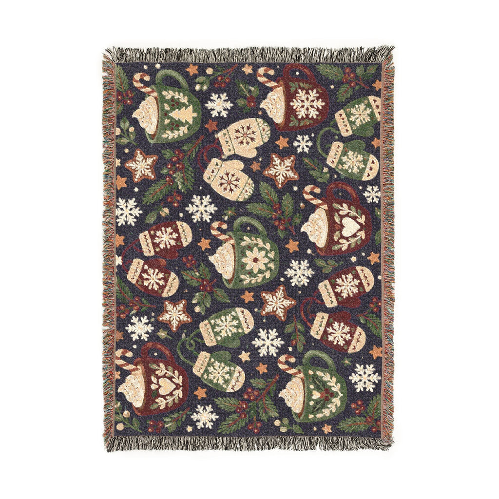 Woven Holiday Themed Decorative Throw Blanket Printify