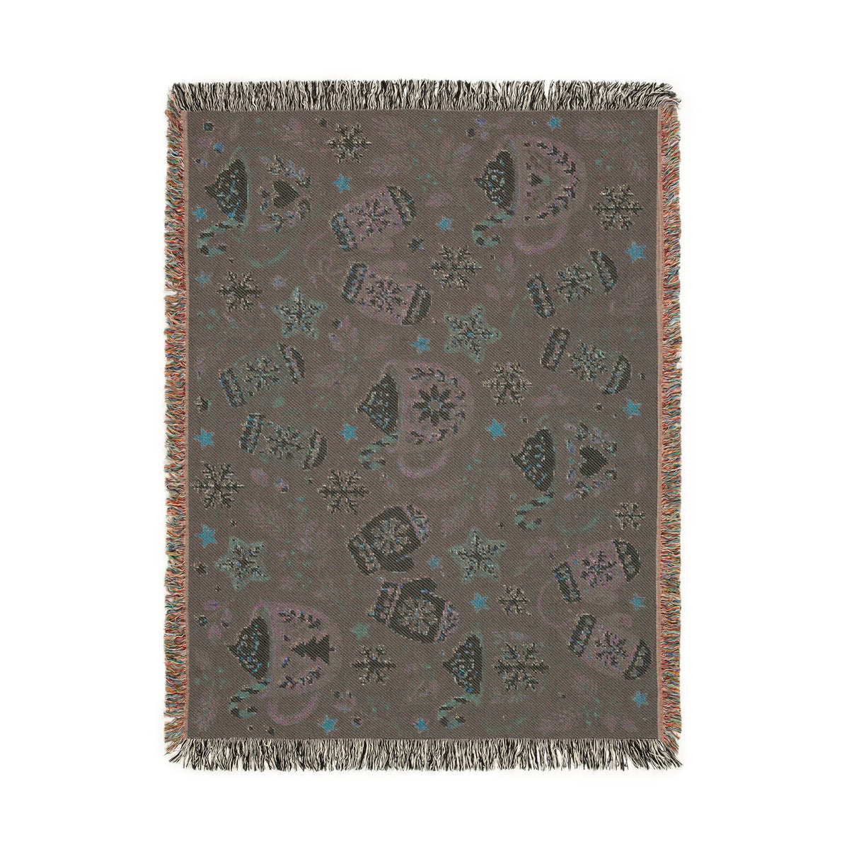 Woven Holiday Themed Decorative Throw Blanket Printify