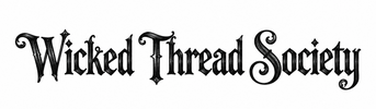Wicked Thread Society Logo - Black on White