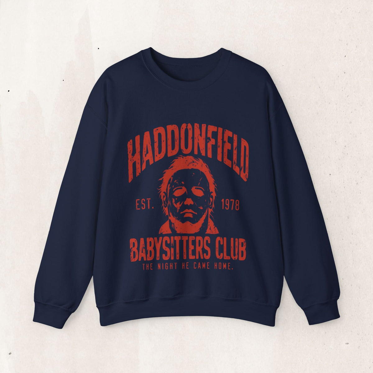 Haddonfield Babysitters Club Crewneck Sweatshirt – Navy