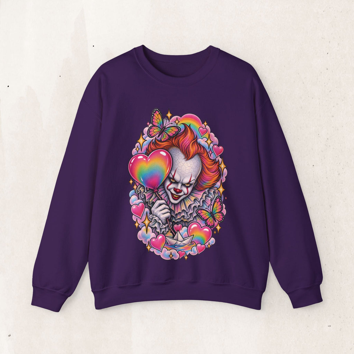 Pennywise Rainbow Crewneck Sweatshirt – Purple