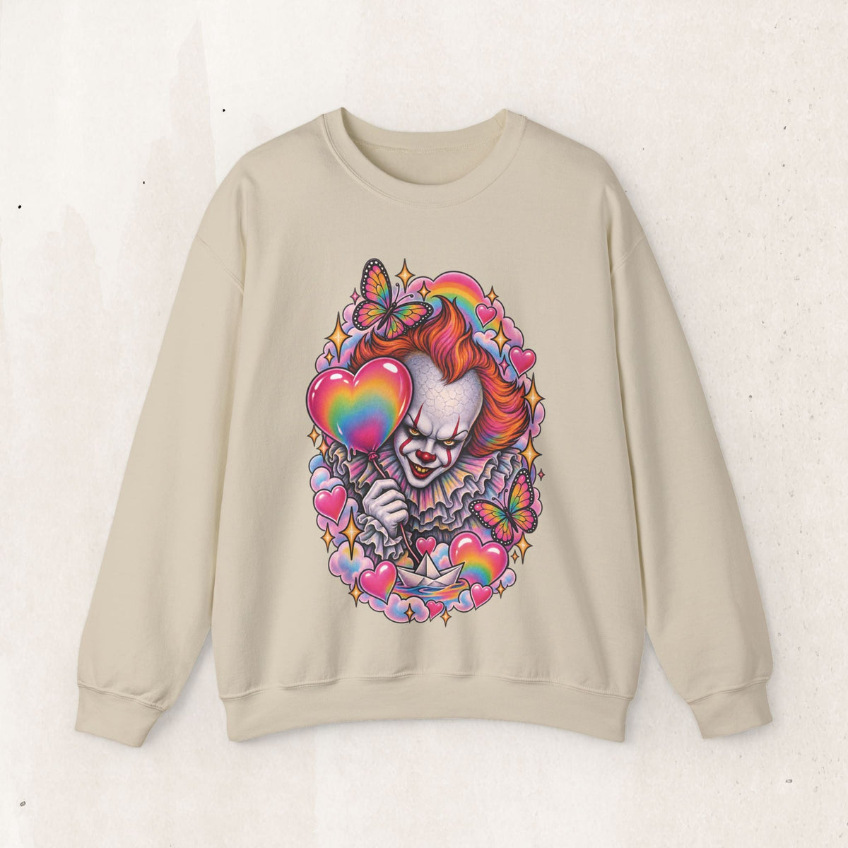 Pennywise Rainbow Crewneck Sweatshirt – Sand