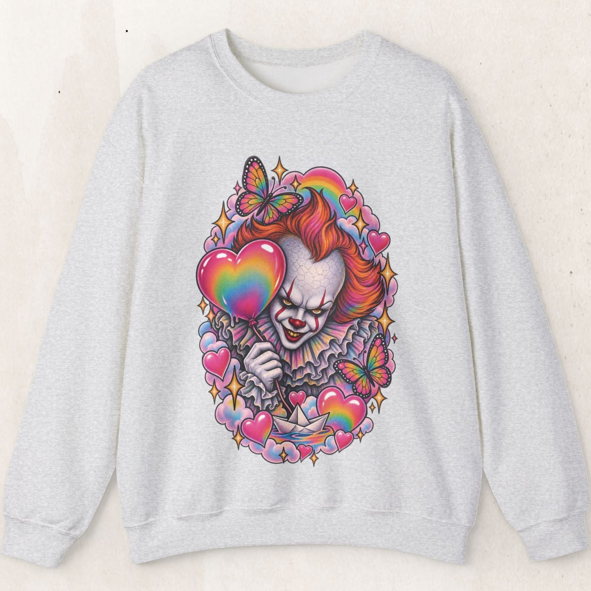 Pennywise Rainbow Crewneck Sweatshirt – Ash