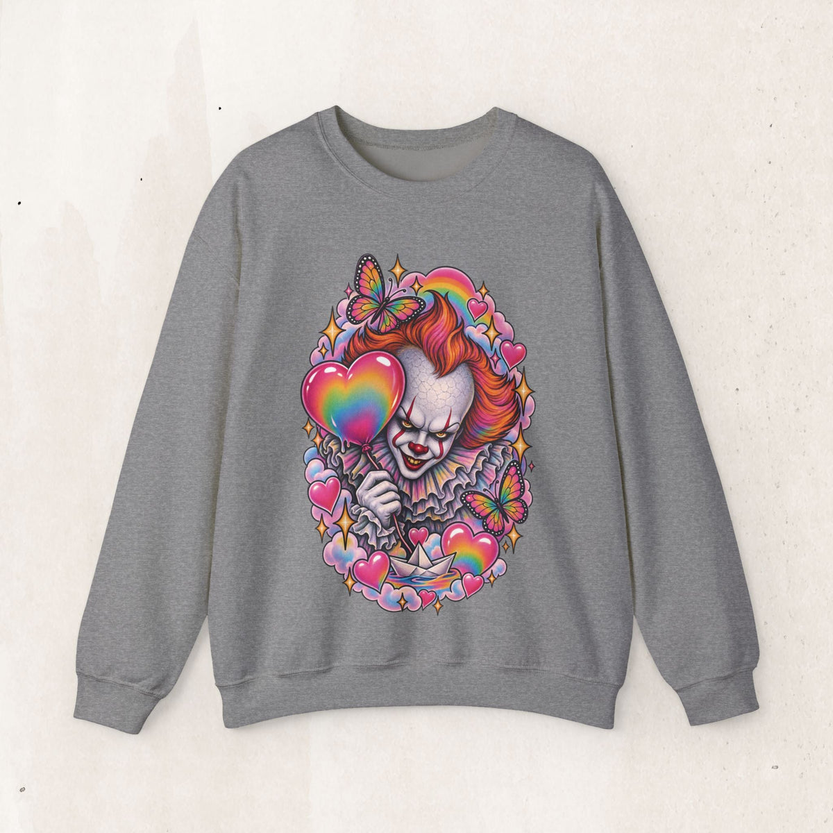 Pennywise Rainbow Crewneck Sweatshirt – Graphite Heather