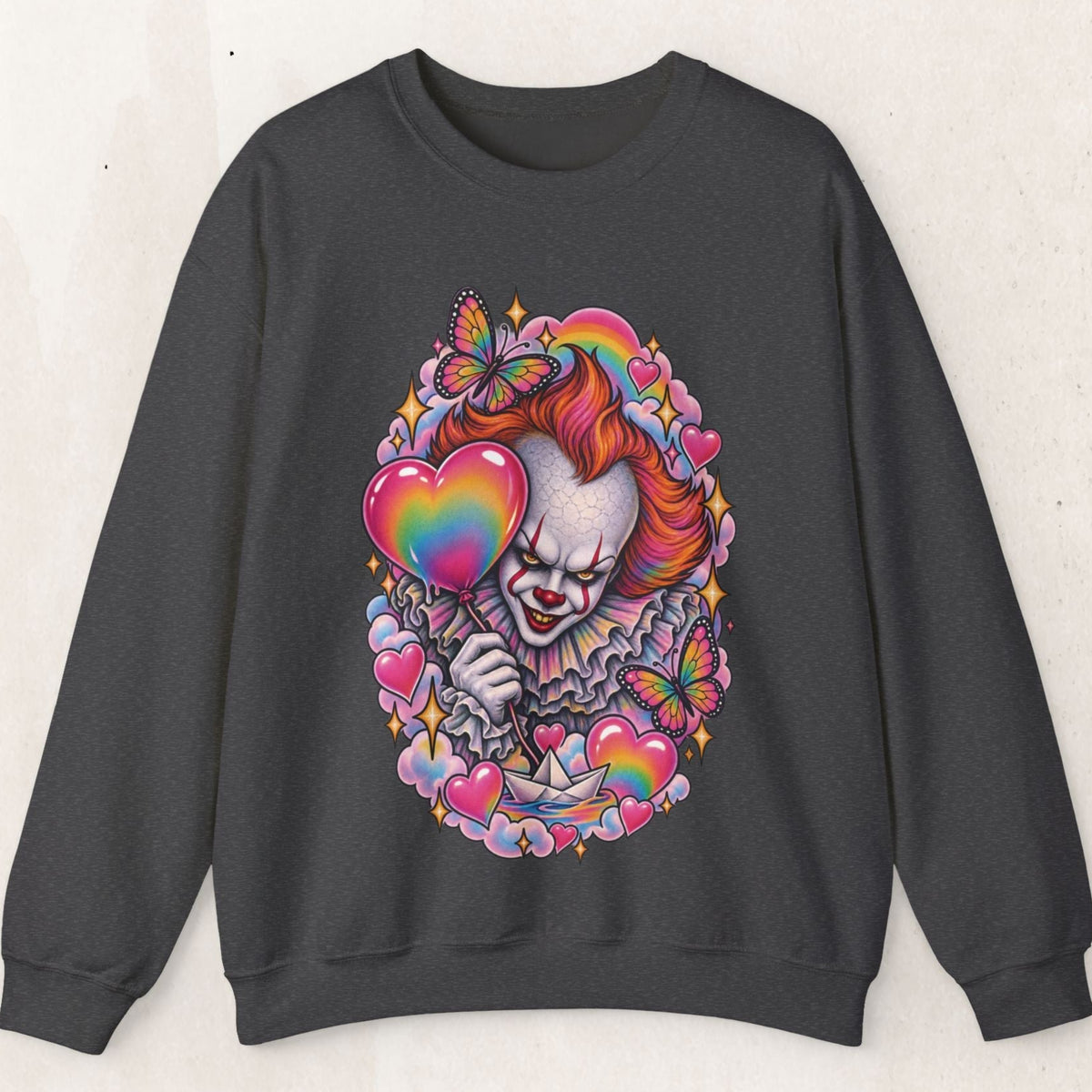 Pennywise Rainbow Crewneck Sweatshirt – Dark Heather