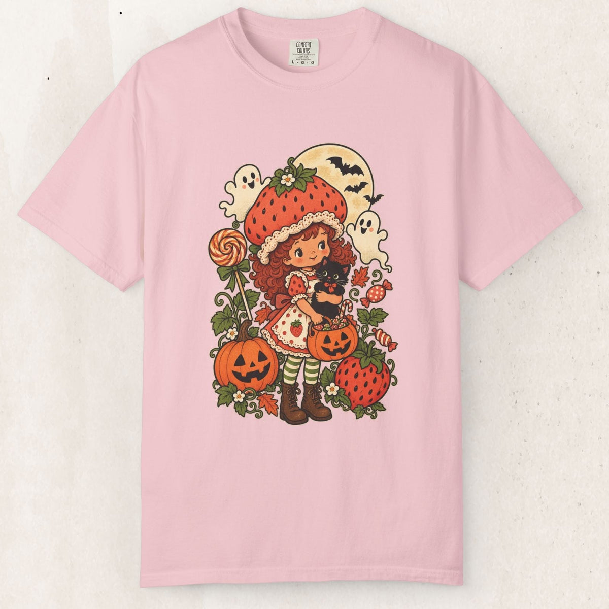 Vintage Style Halloween Strawberry Shortcake Graphic T-Shirt – Blossom