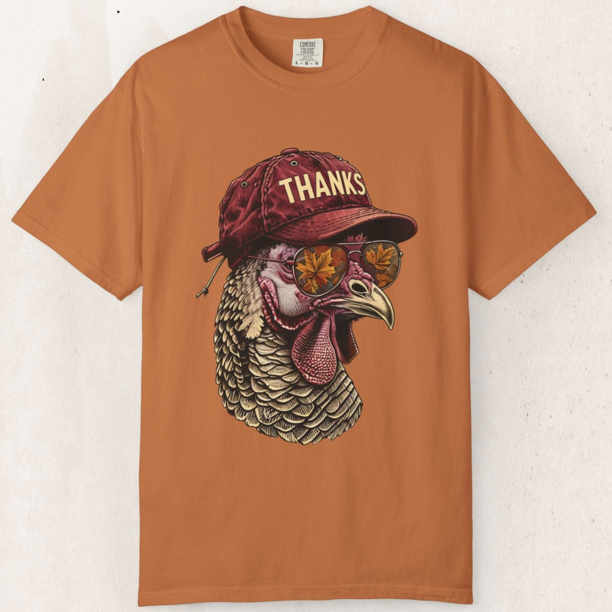 Cool Turkey Thanksgiving Tee – Cap & Sunglasses Graphic – Yam